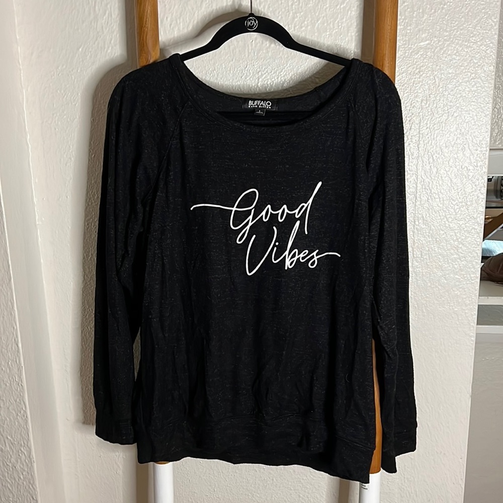 Good vibes thick long sleeve T-shirt